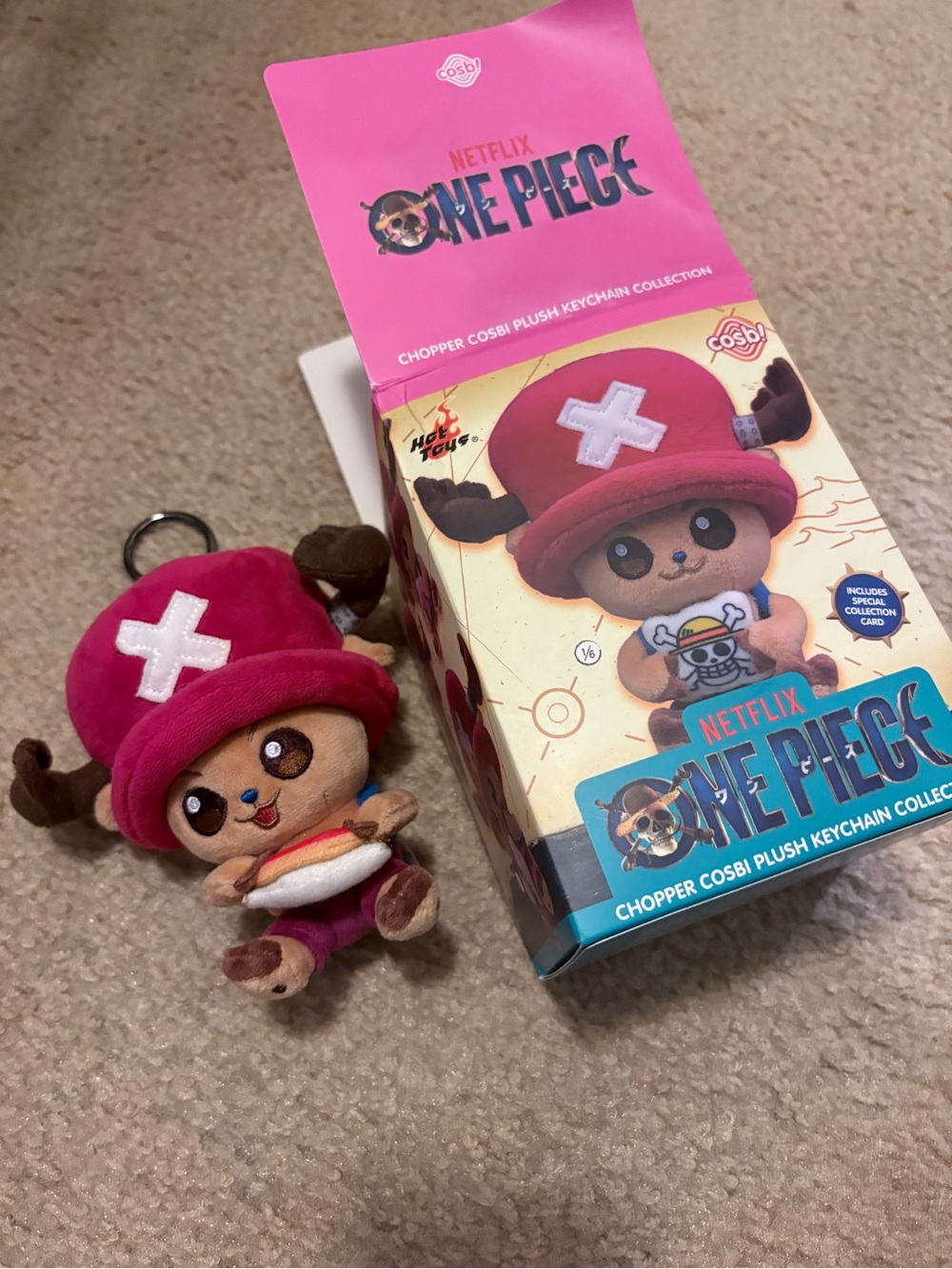 One piece Tony Tony Chopper cosb Plush Keychain